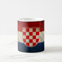 Tasse historique croate de drapeau