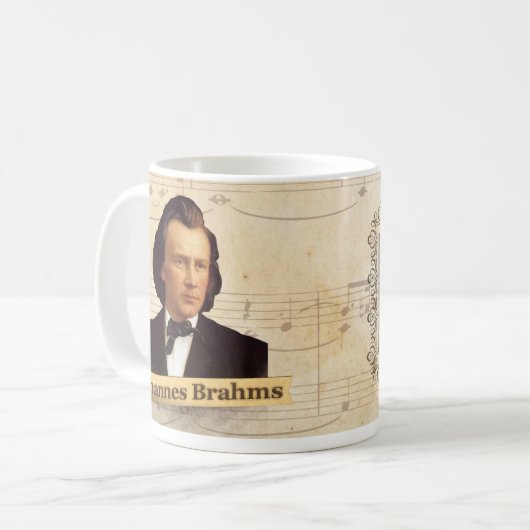 Tasse historique de Johannes Brahms (Devant gauche)