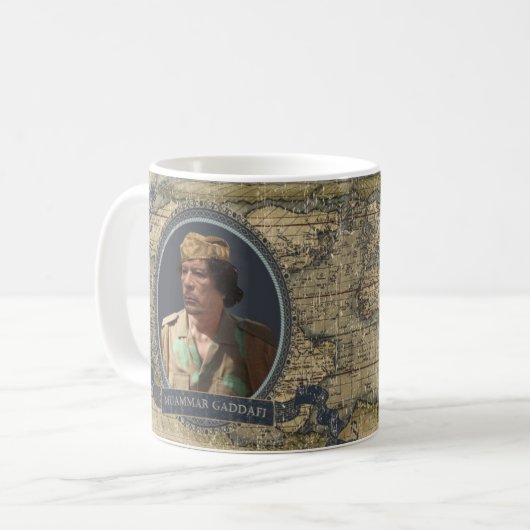 Tasse historique de Muammar Gaddafi (Devant gauche)