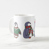 Tasse hivernale de pingouins (Devant gauche)