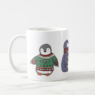Tasse hivernale de pingouins