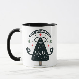 Tasse Holy Christma-roly – Arbre de Noël Méditatif