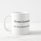 Tasse Homo Luminous La Prochaine Évolution Humaine (Gauche)