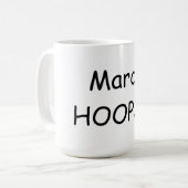 Tasse HOOPS Basketball Fun de mars 15 oz. (Devant gauche)