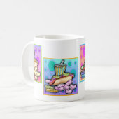 Tasse - Hot Dog Pop Art avec frites et boisson (Devant gauche)