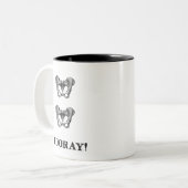 Tasse hourra personnalisée de hanche de hanche (Devant gauche)