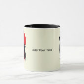 Tasse Howling Wolf Trash Polka Abstraite (Centre)