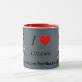 Tasse humaine de tasse de gris d'Ottawa Redblacks (Centre)