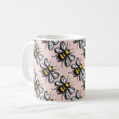 Tasse humble de bourdon d'or rose (Devant gauche)