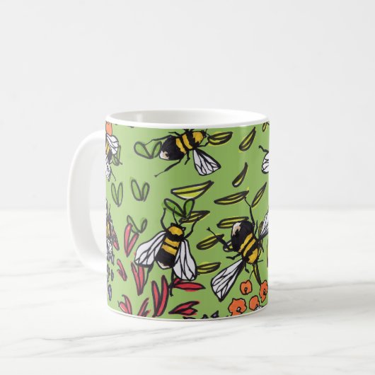 Tasse humble de parterre de bourdons (Devant gauche)