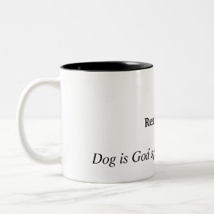 Tasse humoristique de chien