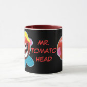 tasse humoristique de parodie de M. tomato head (Centre)