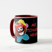 tasse humoristique de parodie de M. tomato head (Devant gauche)