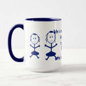 Tasse humoristique de soeurs (Gauche)