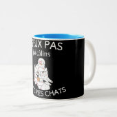 Tasse humour j'peux pas j'ai câlins avec mes conve (Devant droit)