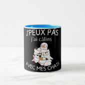 Tasse humour j'peux pas j'ai câlins avec mes conve (Centre)