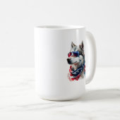 Tasse Husky 4 Juillet (Devant droit)