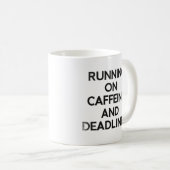 Tasse Hustle Caféine & Échéances (Devant droit)