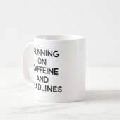 Tasse Hustle Caféine & Échéances (Devant gauche)