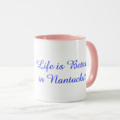 Tasse Hydrangea La Vie est Meilleure à Nantucket (Devant droit)