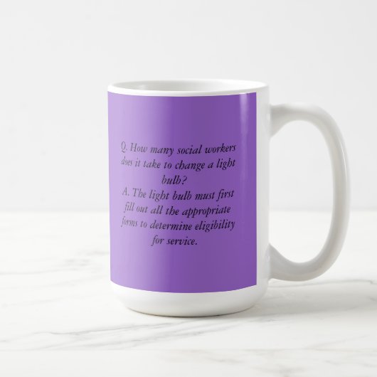 Tasse II d'assistant social (Droite)