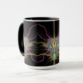 Tasse II de fractale d'insecte de l'espace (Devant gauche)