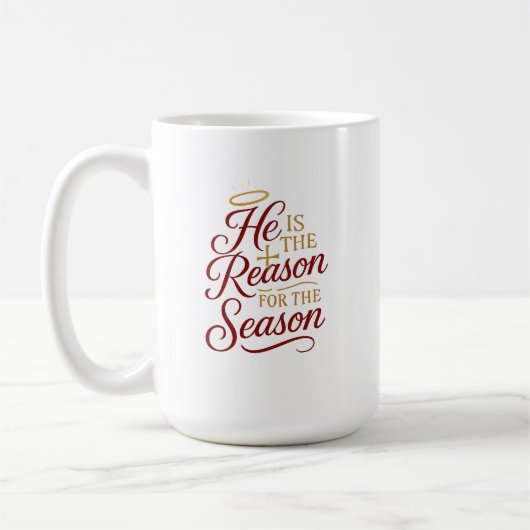 Tasse Il est la raison de la saison - Recto-verso (Gauche)