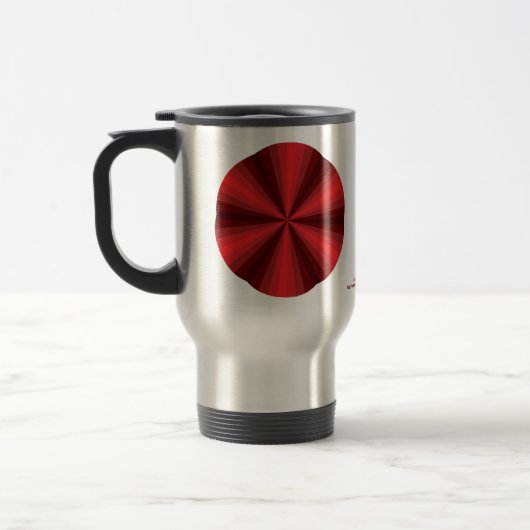 Tasse Illusion Optique Rouge (Gauche)