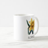 Tasse Illustration Botanique - Jonquille Jaune (Devant droit)
