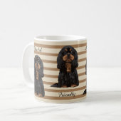 Tasse illustrée cavalière d'épagneul du Roi (Devant gauche)