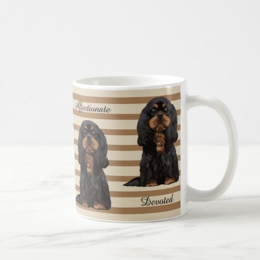 Tasse illustrée cavalière d'épagneul du Roi (Droite)