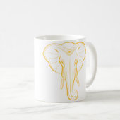 Tasse illustrée d'éléphant (Devant droit)