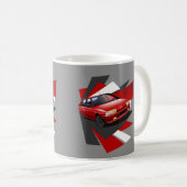 Tasse illustrée par 16V de Citroen BX (Devant droit)