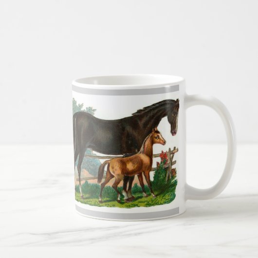 Tasse illustrée par cheval (Droite)