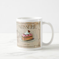 Tasse illustrée par Patisserie français