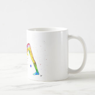 Tasse im Yoga-Aquarell-Design Koffiemok