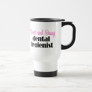 Tasse impertinente de voyage d'hygiéniste dentaire