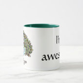 Tasse impressionnante de paon (Centre)