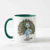 Tasse impressionnante de paon (Gauche)