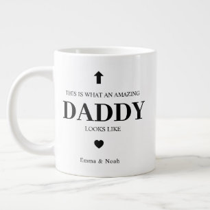 Tasse Incroyable Papa Enfants Noms Cadeau Fête des