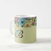Tasse incrustée de bijoux de Monogramed (Devant gauche)