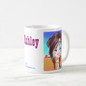 Tasse indienne de la caricature d'Ashley (Devant droit)
