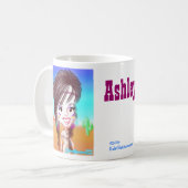 Tasse indienne de la caricature d'Ashley (Devant gauche)