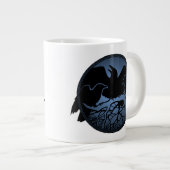 Tasse indigène de tasse de café de Raven d'art de (Devant droit)