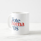 Tasse infectieuse d'Obama de vote de sourire (Devant gauche)