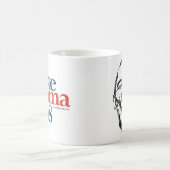 Tasse infectieuse d'Obama de vote de sourire (Centre)