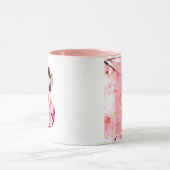 Tasse initiale B florale | Nom et traits personnal (Centre)