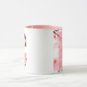 Tasse initiale C florale | Nom et traits personnal (Centre)