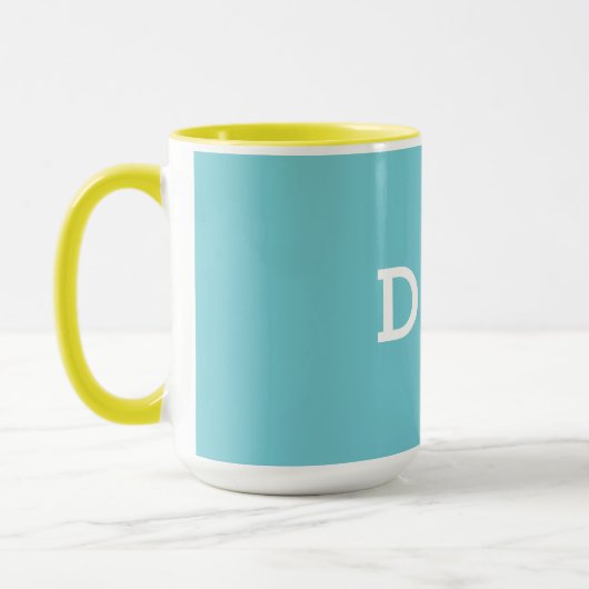 Tasse initiale de monogramme (Gauche)