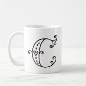 Tasse initiale de monogramme - C (Gauche)